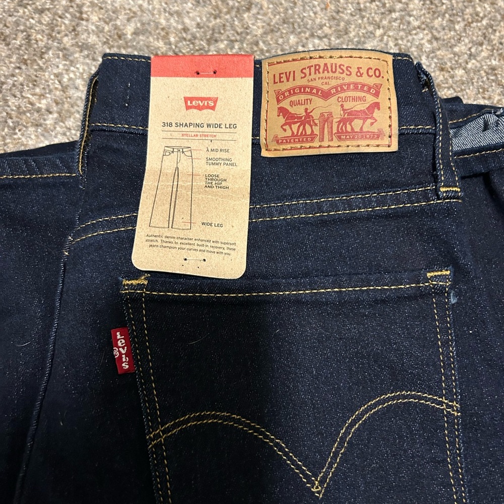 Levi's Dark Blue Shaping Wide Leg Men's Jeans